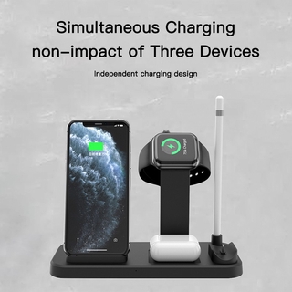 Đế Sạc Không Dây Đa Năng Cho Iphone Samsung Android Apple Watch