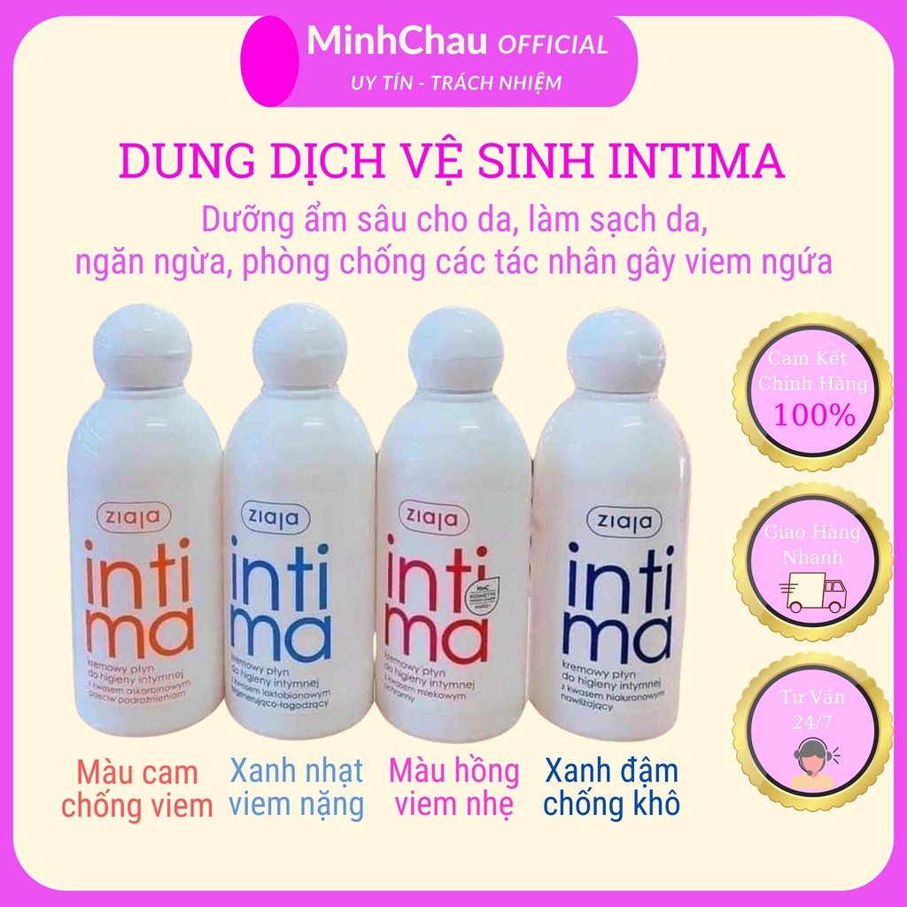 Dung dịch vệ sinh phụ nữ intima chính hãng 200ml dùng được cho nam giới Intima Ziaja Balan