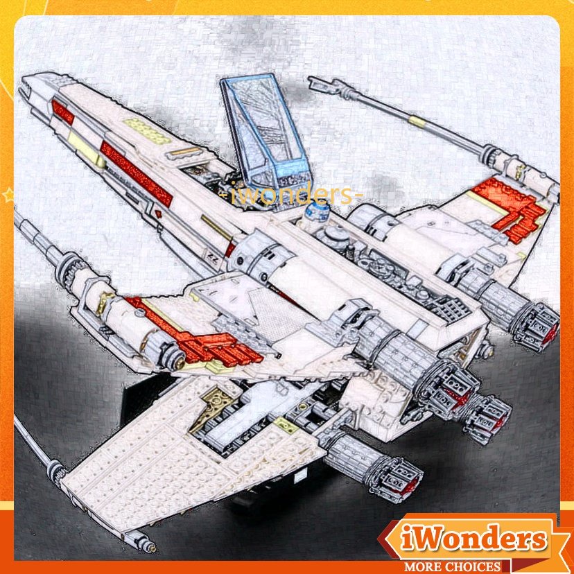 X-wing Starfighter 731PCS khối xếp hình cuộc chiến tranh khối xây dựng khối gạch đồ chơi trẻ em quà tặng 4 Minifigures MOC / 75218