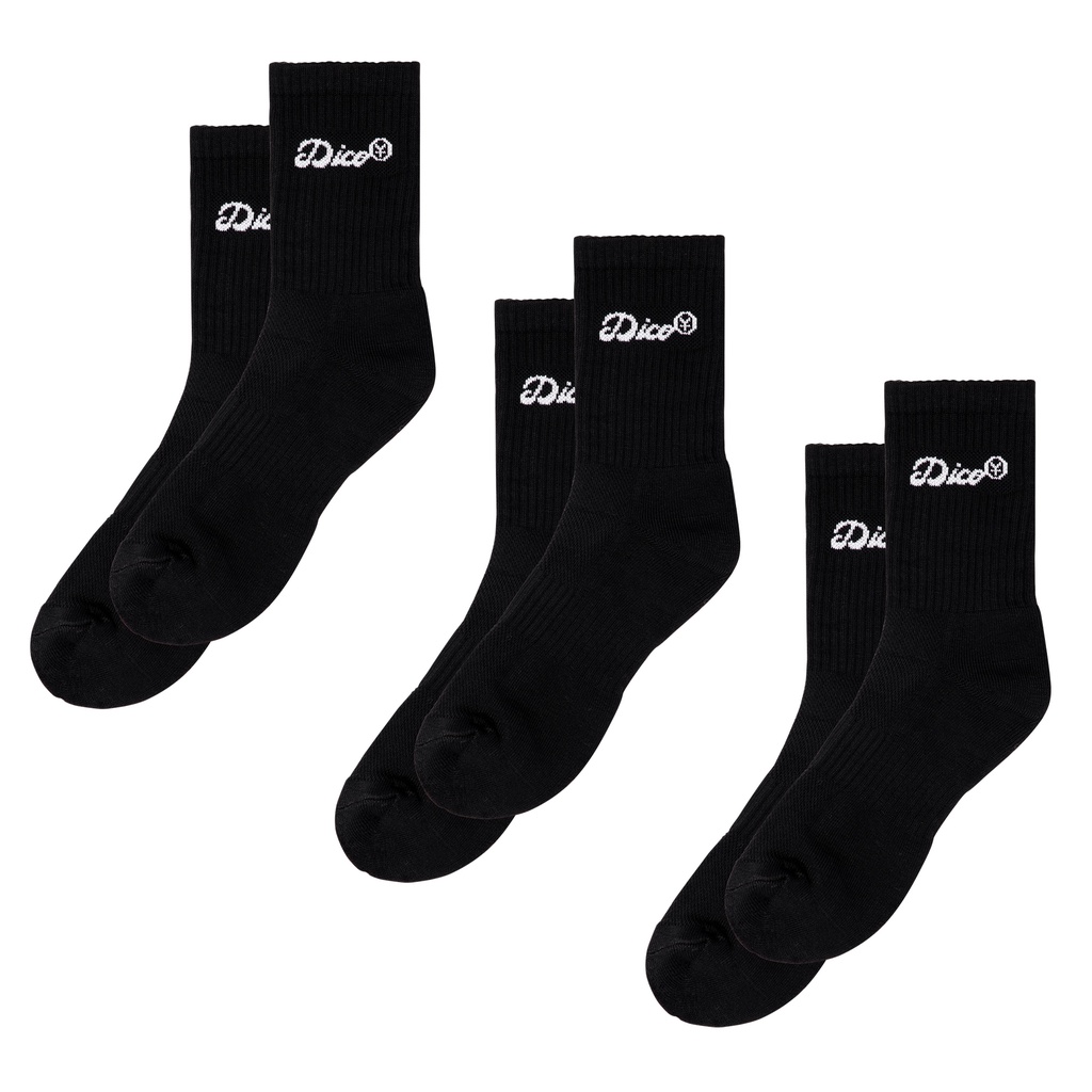 Vớ Dico Comfy Socks - Black - Pack of 3