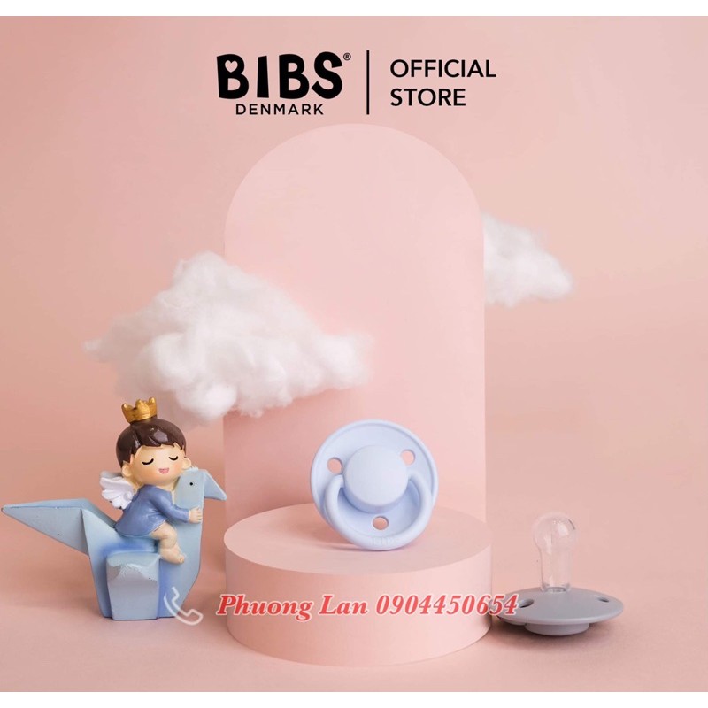 Ti giả BIBS DE LUX Silicone Đan Mạch - Nhập khẩu chính hãng