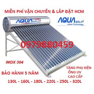 MÁY NĂNG LƯỢNG AQUA SOLAR INOX304, GIỮ NHIỆT 72H, BH 5 NĂM