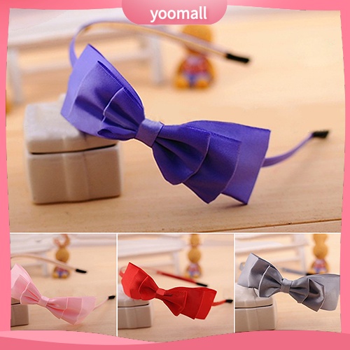 Băng Đô Cài Tóc Đính Nơ Lớn Dễ Thương Dành Cho Bé Gái