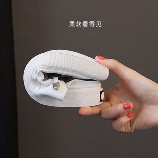 Giày lười cá tính (sẵn trắng 37) Giày sục nữ