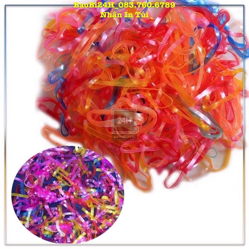 100GR - 500GR CHUN BUỘC TÓC Nịt buộc tóc màu đen và nhiều màu!