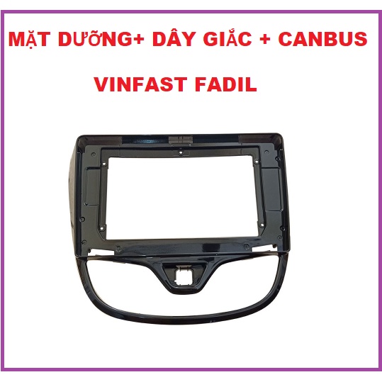 Mặt dưỡng Fadil 9 inch kèm giắc nguồn zin và canbus.Khung dưỡng lắp màn hình cho xe VINFAST FADIL đầu đủ phụ kiện.