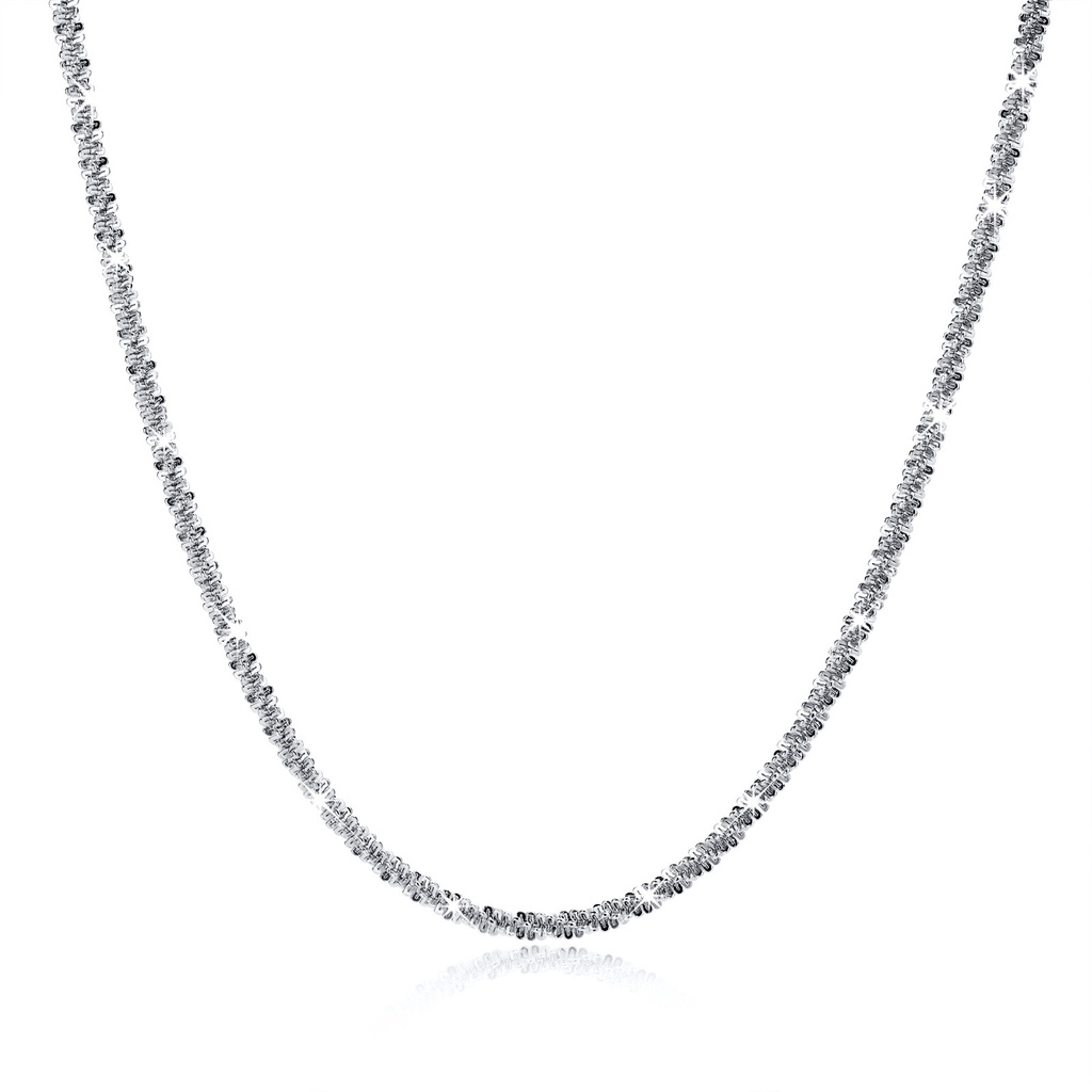 Vnox Vòng cổ Chuỗi Xích Hình Chữ Thập Đính Đá Kim Cương Sáng Bóng Màu Vàng Và Bạc Dành Cho Nữ