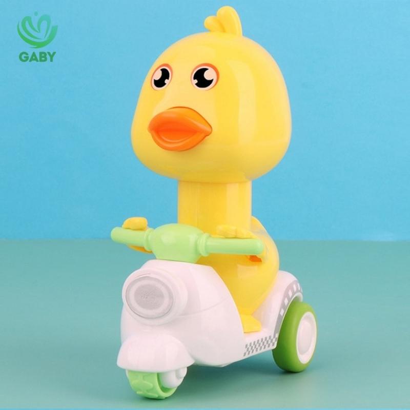 Đồ chơi con vịt lái xe Vespa ngộ nghĩnh cho bé GABY vịt đi xe máy đáng yêu, chạy nhanh, bền, không cần pin