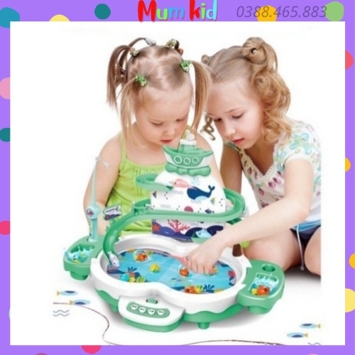Bộ đồ chơi câu cá tháp trượt cao cấp cho bé trai và bé gái 2 3 4 5 6 7 tuổi. Trò chơi vui nhộn cho trẻ em MUMKID15