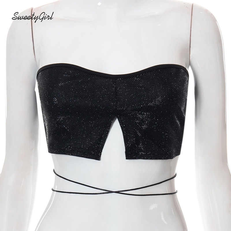 Áo Ống Ôm Dáng Màu Đen Trơn Thời Trang 2022 Quyến Rũ Cho Nữ