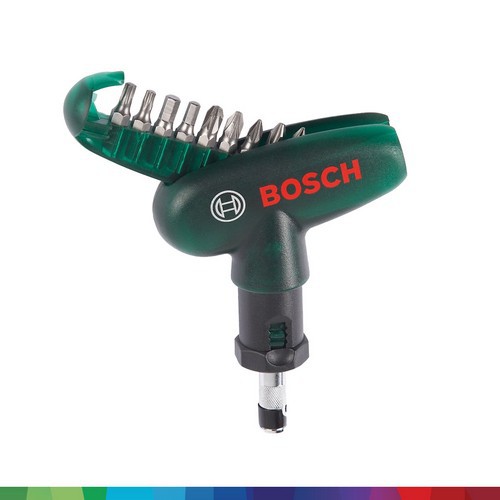 Combo máy khoan động lực Bosch GSB 550 MP SET 19 chi tiết + Bộ mũi vặn vít cầm tay Bosch 10 món