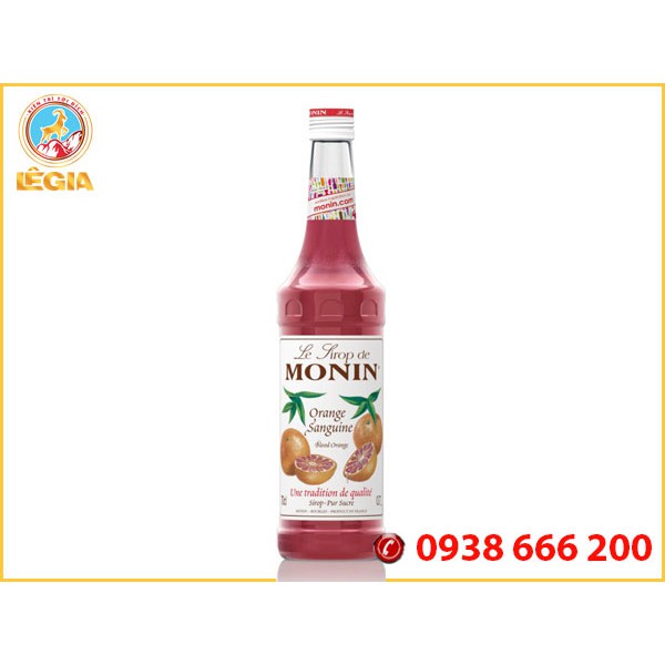 SIRO MONIN CAM ĐỎ 700ML (BLOOD ORANGE SYRUP)