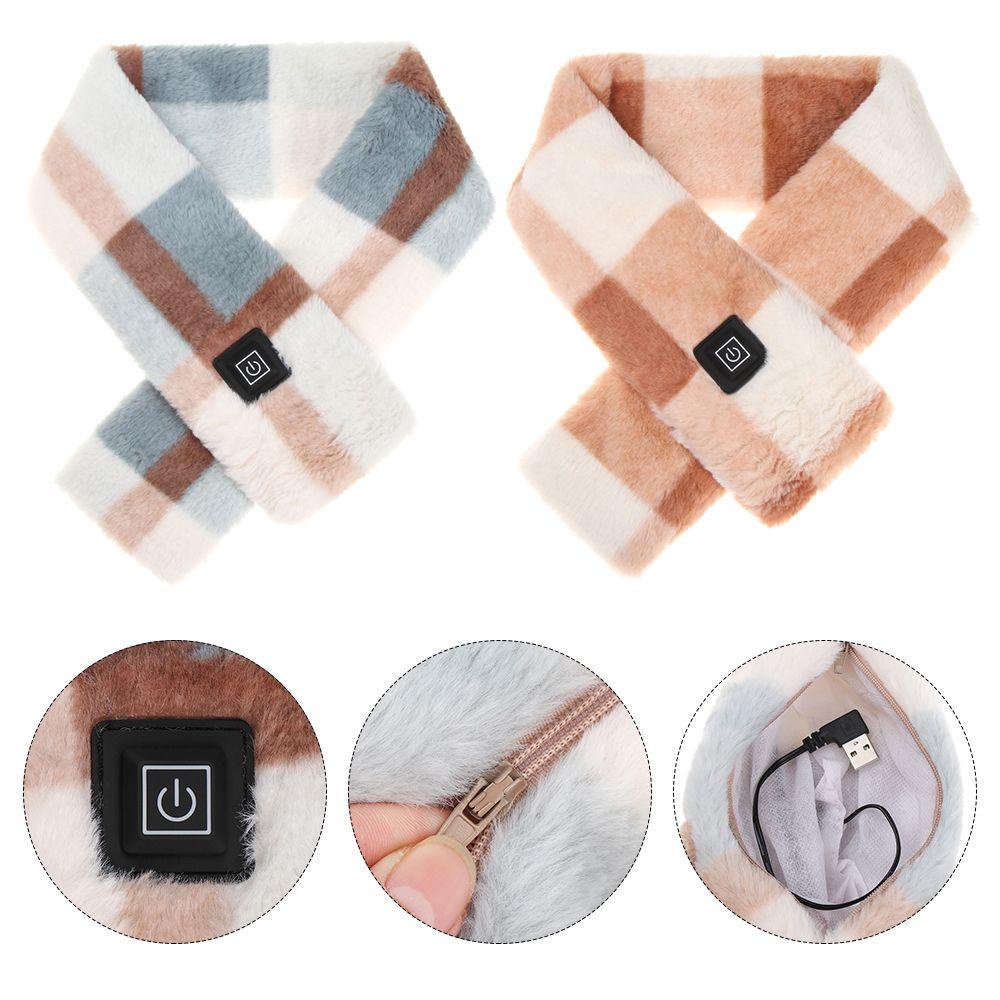 Khăn Choàng Cổ Sưởi Ấm Bằng Điện Có Cổng Sạc USB Thời Trang