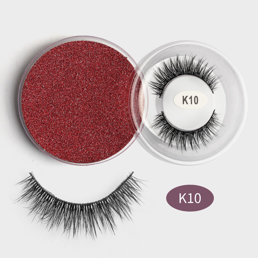 Cặp lông mi giả MAGEFY 3D mềm mại có độ cong sẵn tự nhiên có thể tái sử dụng thời trang