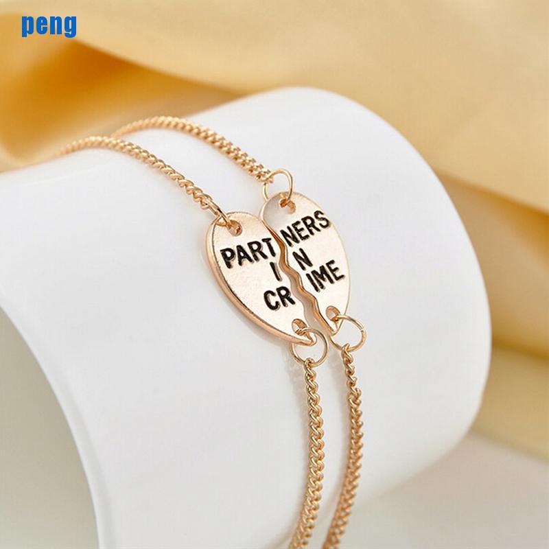 Set 2 Vòng Tay Mặt Mảnh Ghép Trái Tim Cho Tốt Nhất