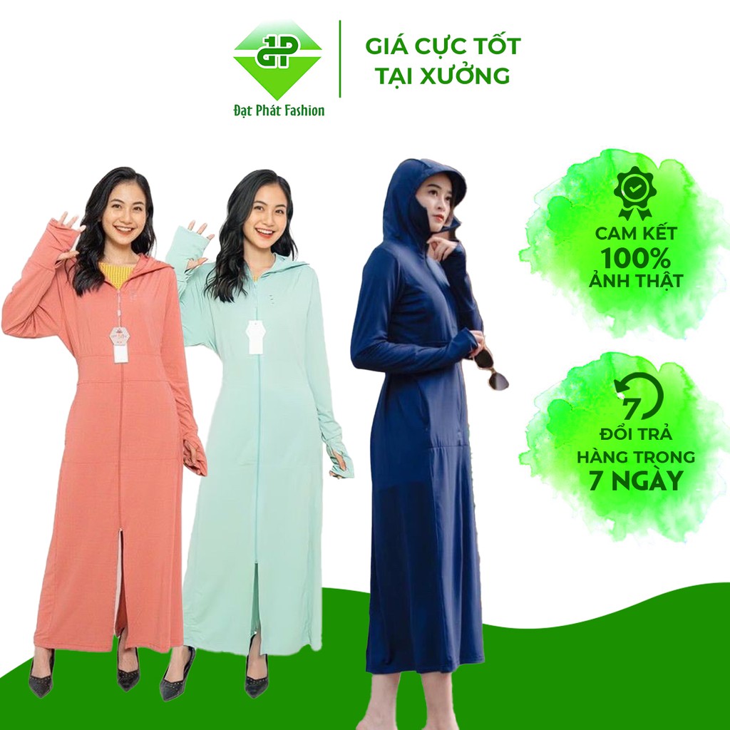 Áo Chống Nắng Vải Thông Hơi 2 Lớp Dáng Dài Chất Vải Thông Hơi Thoáng Mát