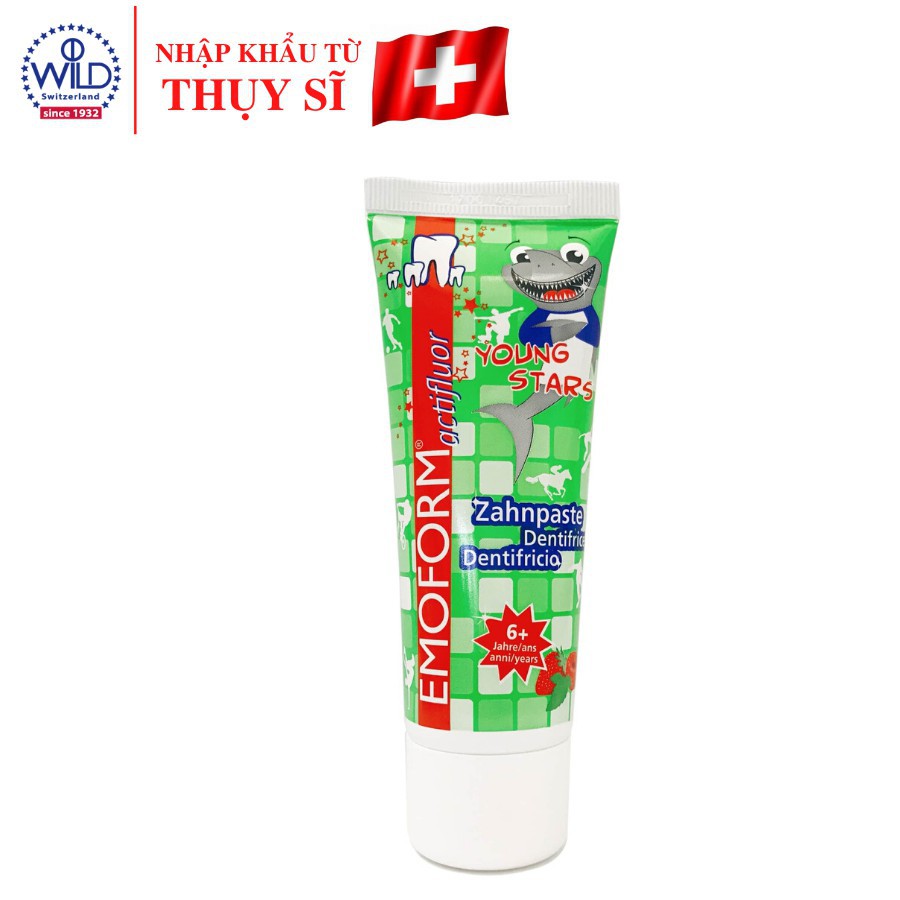 Kem Đánh Răng Cho Bé 6 - 12 Tuổi Emoform Actifluor Youngtars 75ml