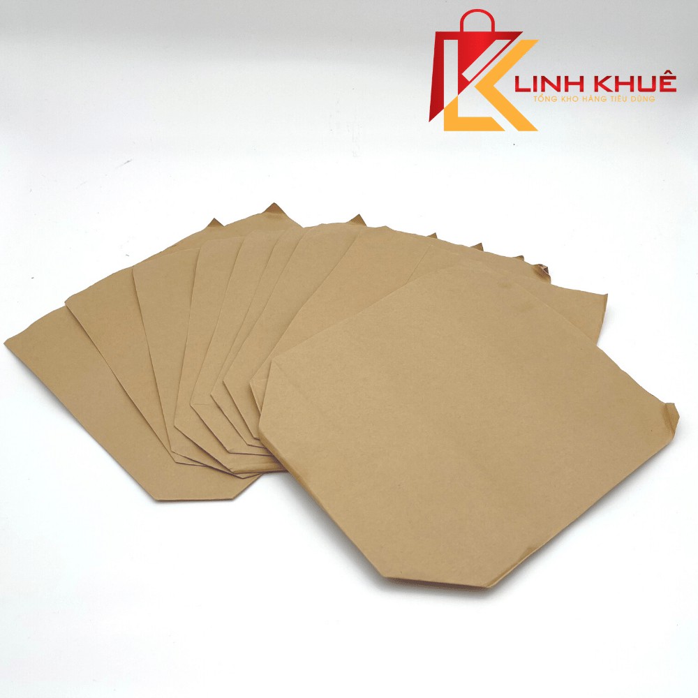 100 Túi Giấy Xi Măng Size 1 + Thân thiện với môi trường + Kích thước 17x21 + SP033 + Túi giấy đựng fast food