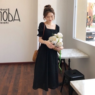 Váy dáng dài tay bồng