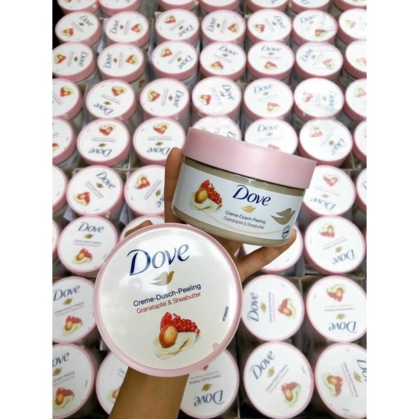 Tẩy tế bào chết body Dove Creme Dusch Peeling 225ml - bản nội địa Đức