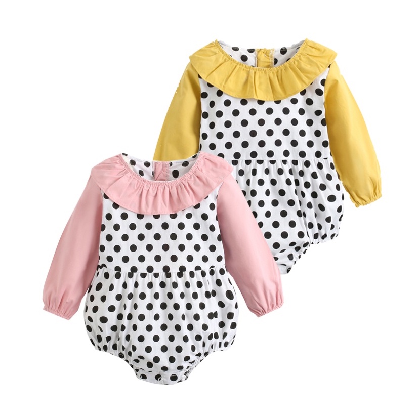 Sanlutoz Bộ Áo Liền Quần Bằng Cotton Tay Dài In Họa Tiết Công Chúa Dễ Thương Thời