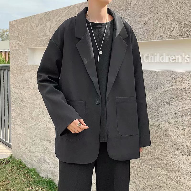 Áo blazer vest nam phong cách Hàn Quốc vạt tròn