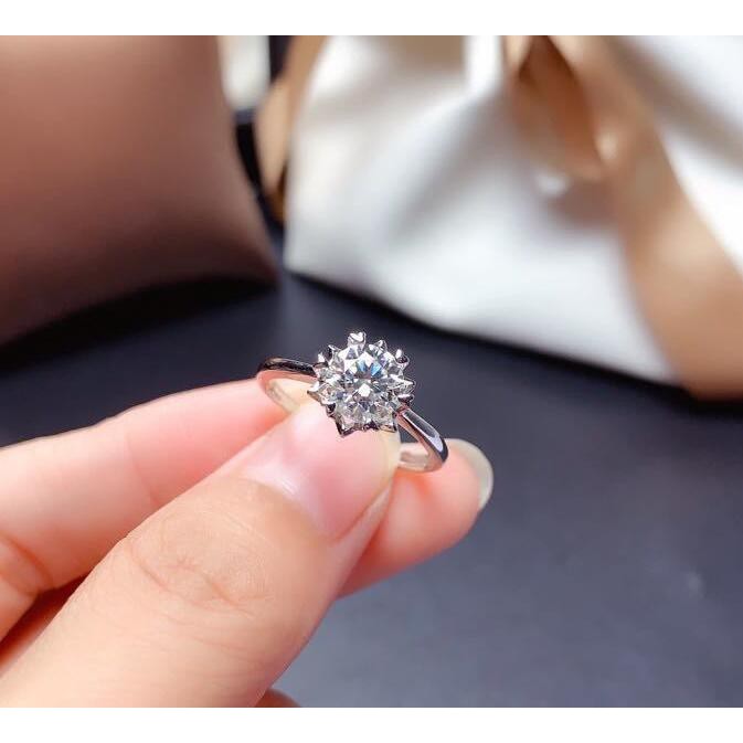 Thời trang bông tuyết mạ PT950 vòng kim cương bông tai vòng cổ trang sức thiết lập