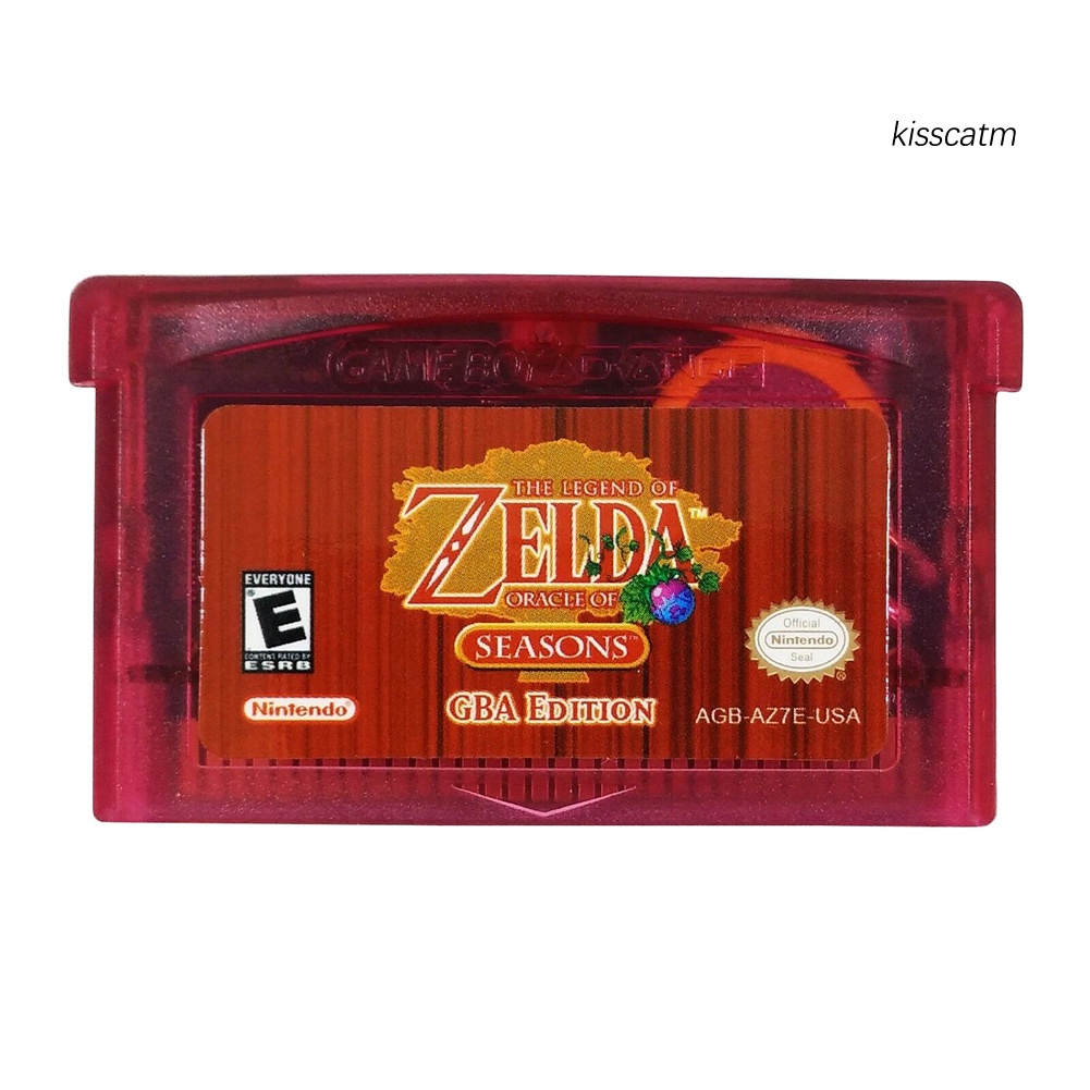Set 2 Thẻ Game Zelda Oracle Of Seasons / Ages Cho Gba Game Boy Advance