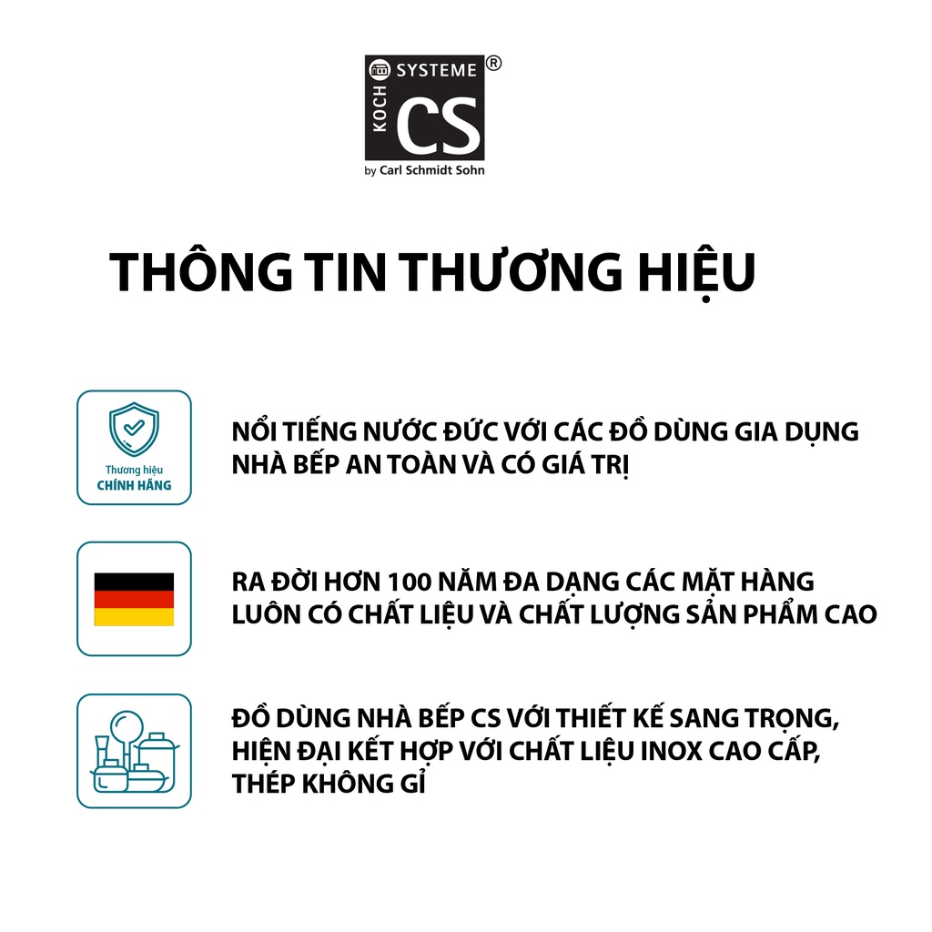 [Mã BMBAU300 giảm 7% đơn 499K] Ấm đun nước CARL SCHMIDT SOHN tiện lợi dẫn nhiệt nhanh siêu bền Moriitalia 058449