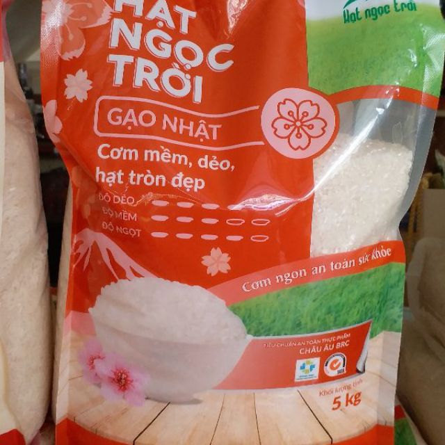 Gạo Nhật - Hạt Ngọc Trời túi 5kg