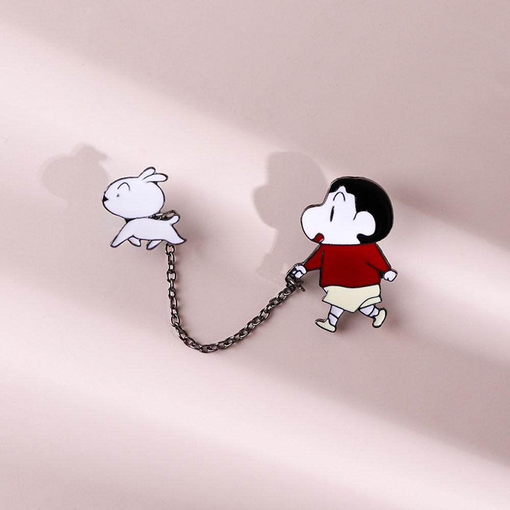 LILYES Ghim Cài Áo Hình Cậu Bé Bút Chì Shin-Chan Dễ Thương Thời Trang