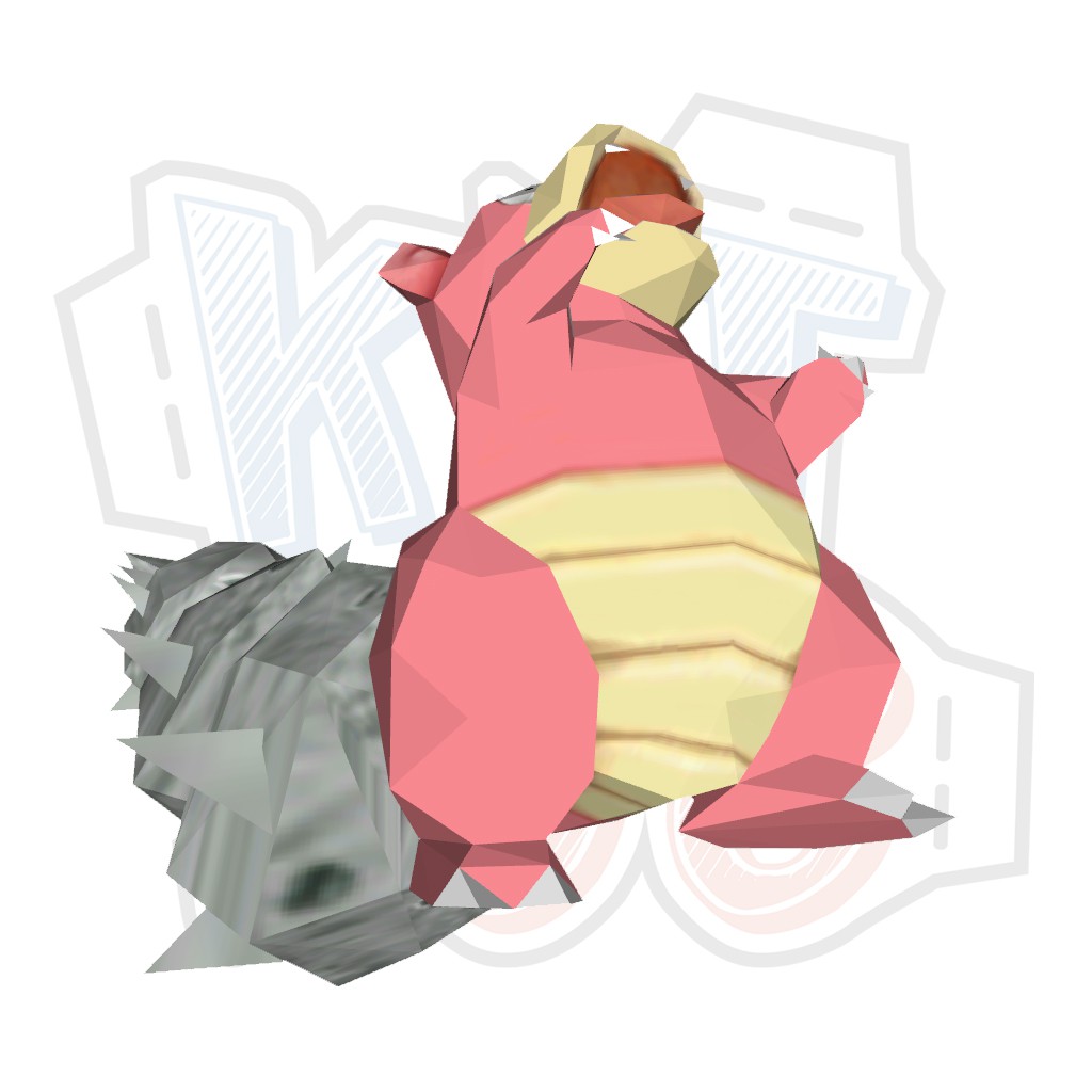 Mô hình giấy Anime Game Pokemon Slowbro