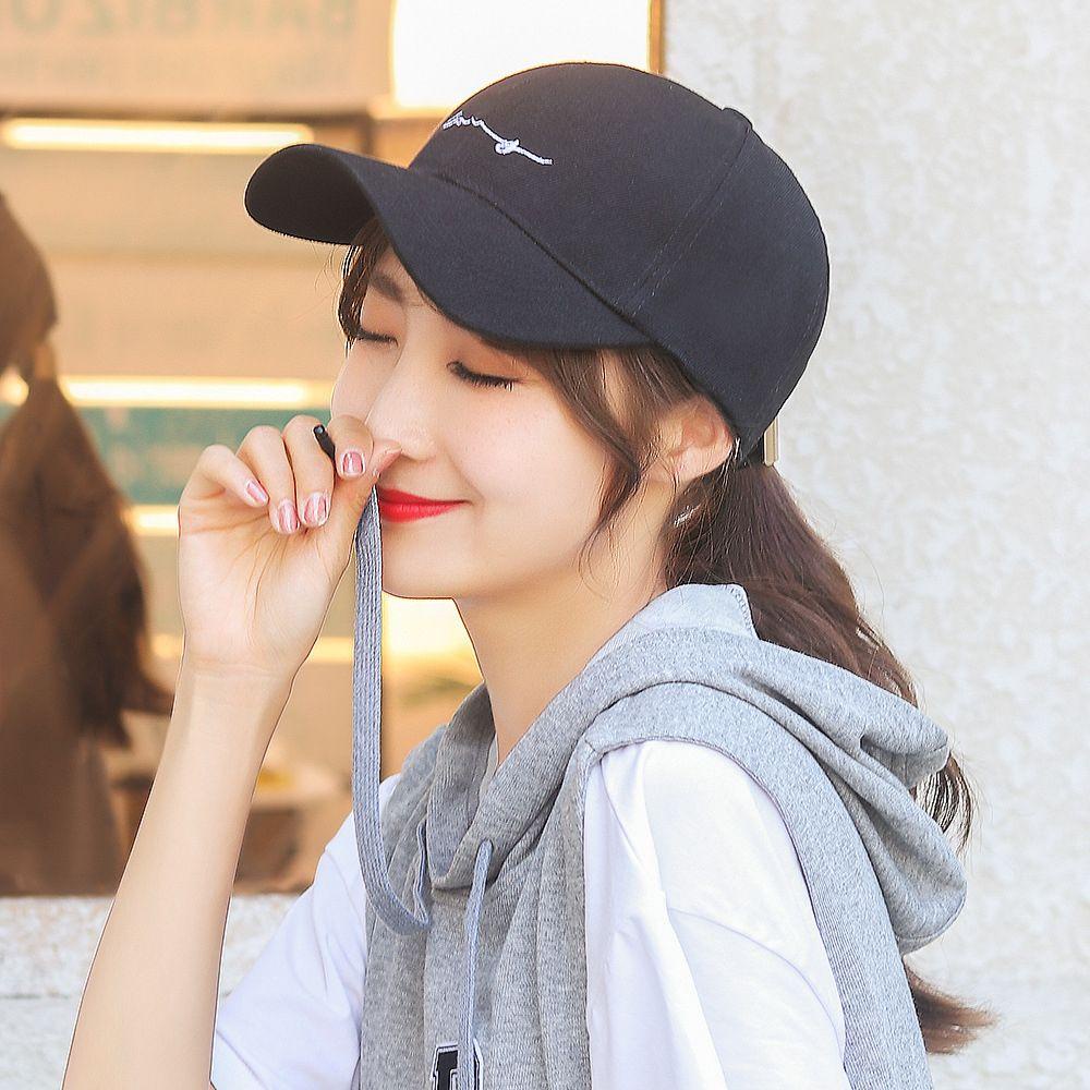 Mũ Lưỡi Trai Cotton Màu Trơn Thêu Chữ Harry Phong Cách Hip Hop Thời Trang Đi Biển Mùa Xuân Hè