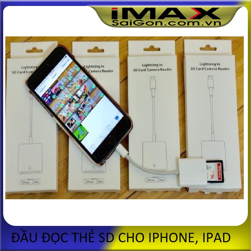 ĐẦU ĐỌC THẺ SD CHO IPHONE, IPAD