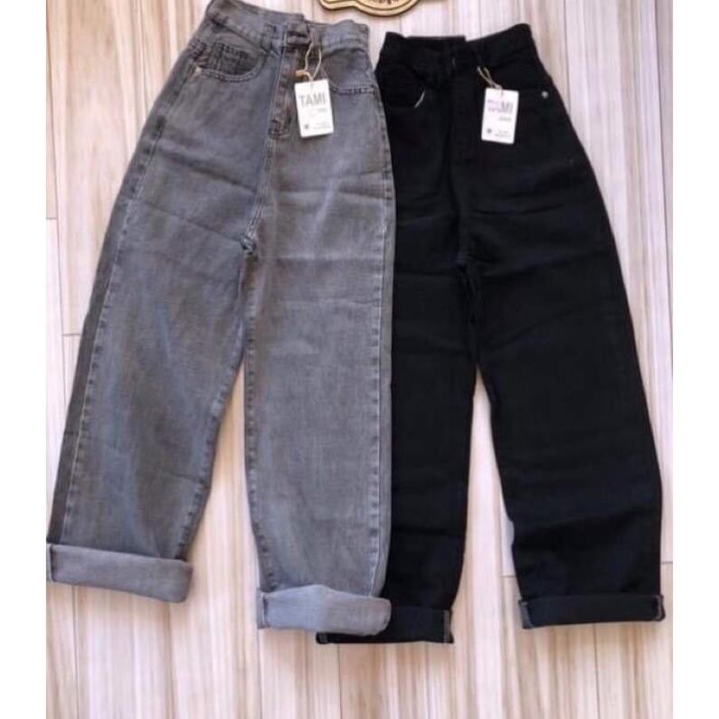 quần bò ống rộng rách 1 gối | BigBuy360 - bigbuy360.vn