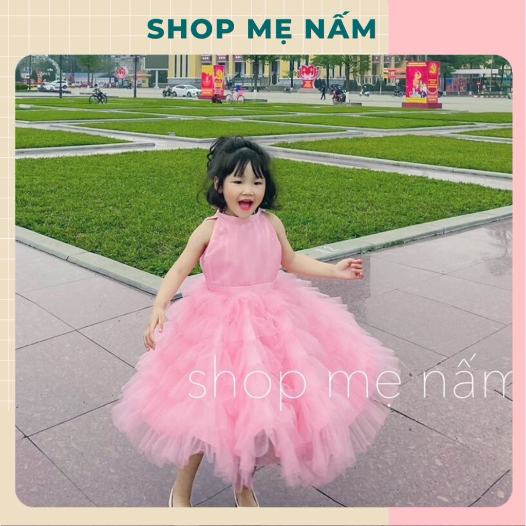 VÁY CỔ YẾM XẾP TẦNG