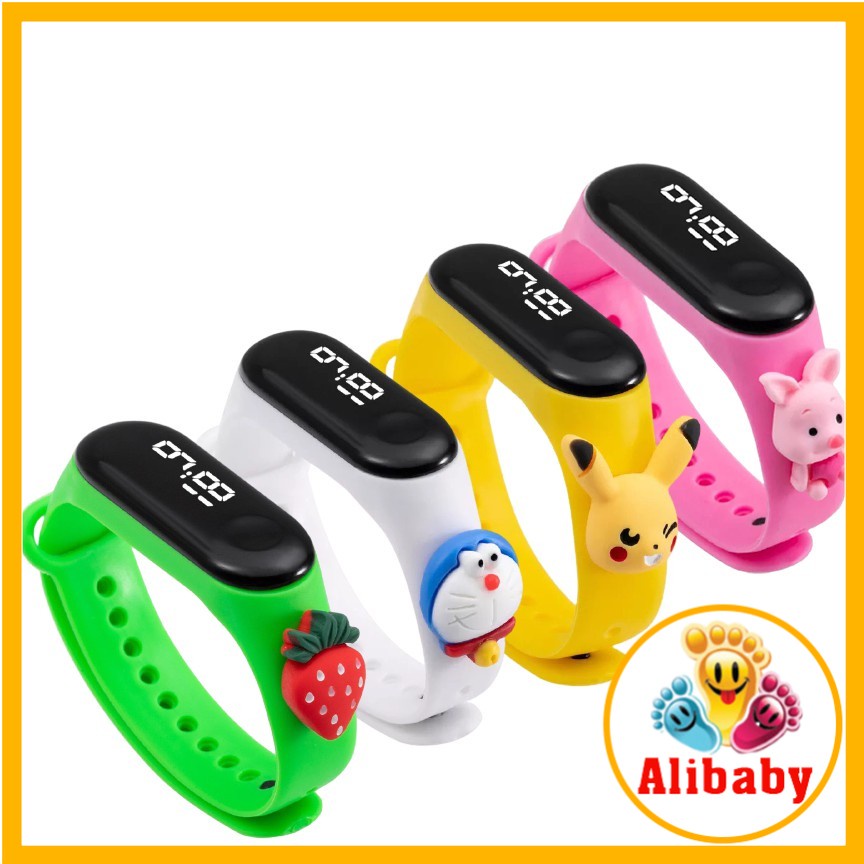 Đồng hồ trẻ em ZGO DISNEY Silicon nhiều màu, đồng hồ điện tử thông minh cho bé E132