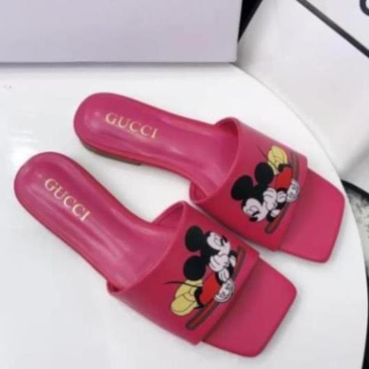Chính Hãng ❤️ Real | Chuẩn | Dép gucci mickey quai ngang fullbox . ! . . ! . * hot 🌺 neww * ! % . ⚡ ! ' x )