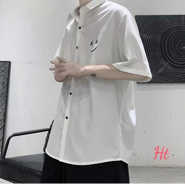 Áo sơ mi mặt XX ngắn tay HT12