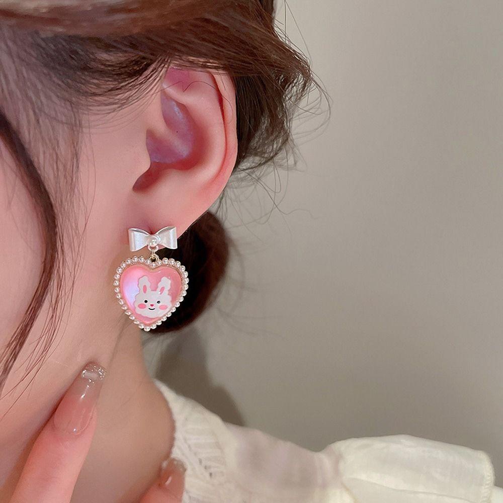 Bông Tai Hình Thỏ Sang Trọng Ngọt Ngào Cho Nữ