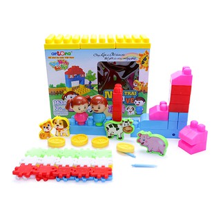 Bộ Đồ Chơi Xếp Hình 163 Chi Tiết Nông Trại Vui Vẻ Antona Chính Hãng