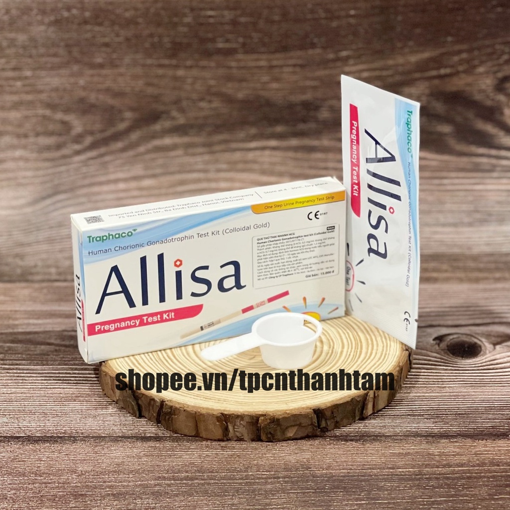 Que thử thai Alisa Traphaco - Đạt chuẩn xuất Châu Âu  - Chính Xác Mọi Thời Điểm Trong Ngày (Hộp 1 Que)
