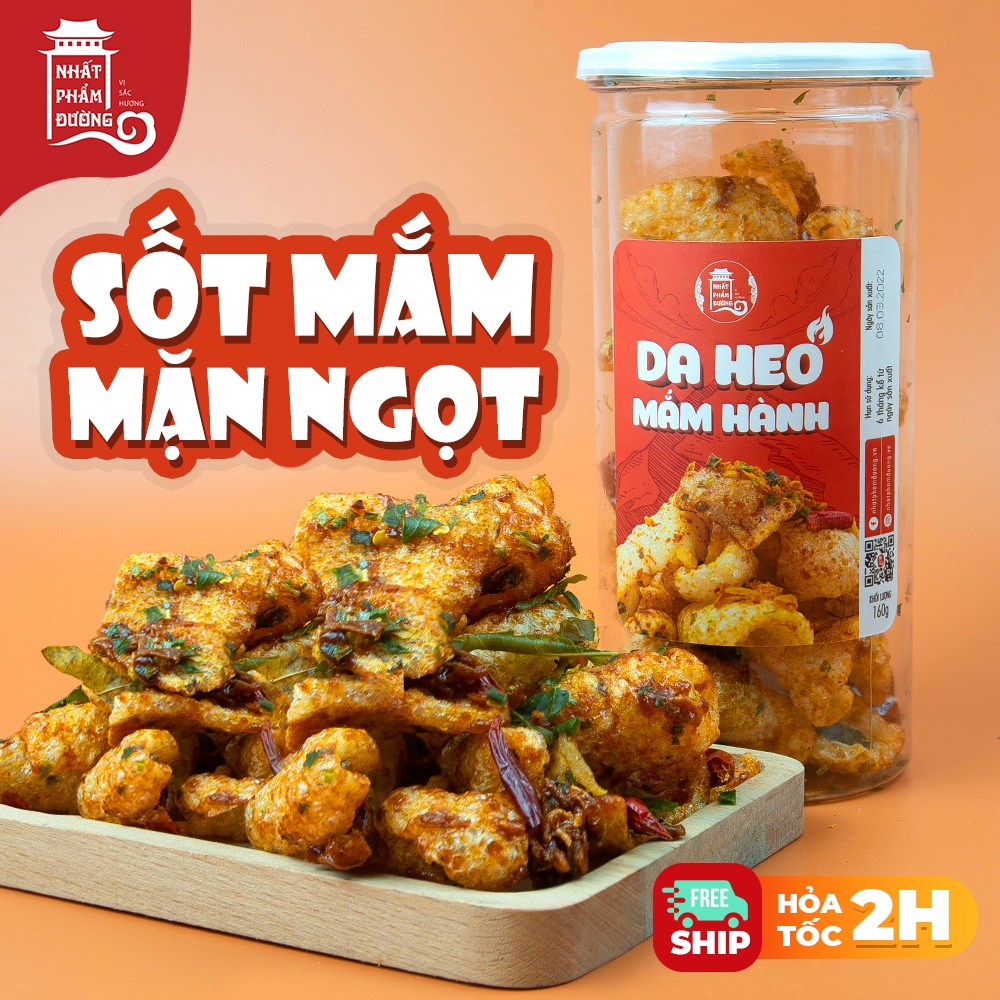 Da heo mắm hành 160g Nhất Phẩm Đường vị mặn ngọt