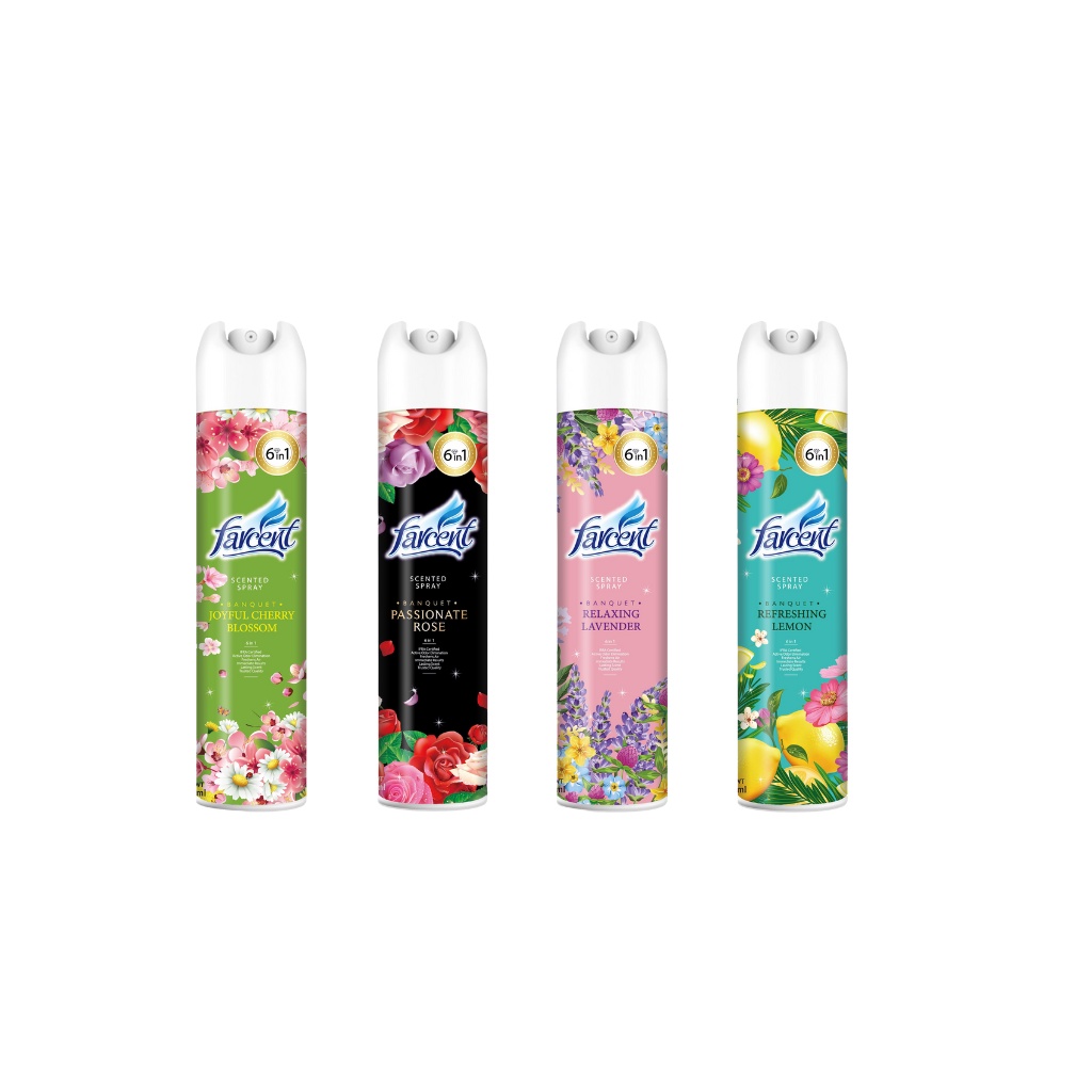 Nước Hoa Xịt phòng Farcent Thơm Lâu,Khử Mùi Hôi,320ml/Chai
