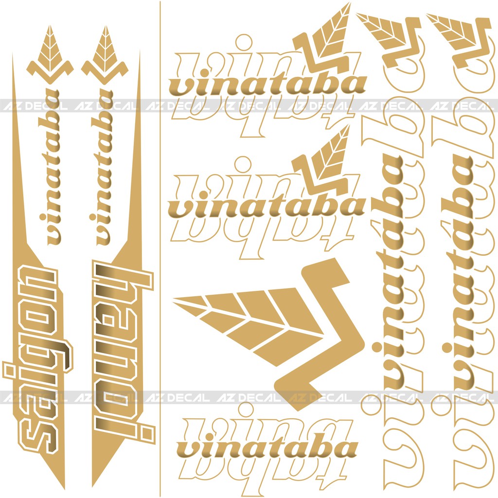 Tem Rời Xe Vinataba | Decal Dành Cho Mọi Dòng Xe Máy, Xe Điện Chống Nước, Bền Màu