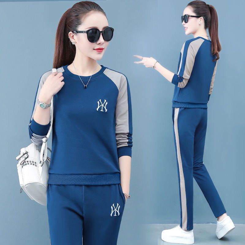 Bộđồ thể thao hai món dáng rộng thời trang xuân thu 2020 cho nữ