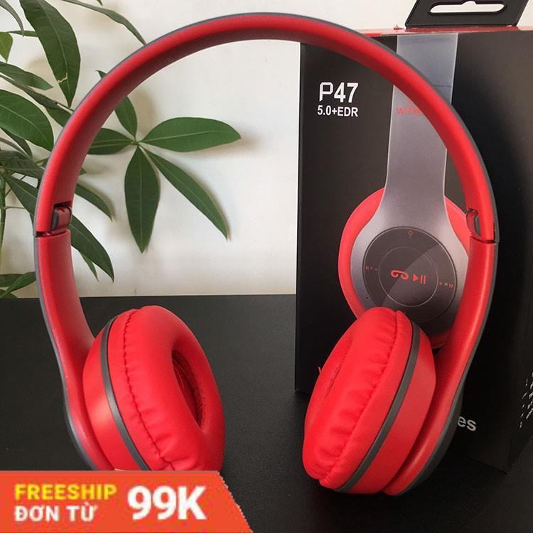 Tai nghe bluetooth P47 cao cấp tainghe bluetooth phiên bản mới nhất 5.0