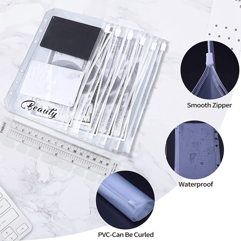 Bộ sản phẩm bìa còng và 28 tấm giấy bìa đựng dùng để quản lý tài chính tiện dụng