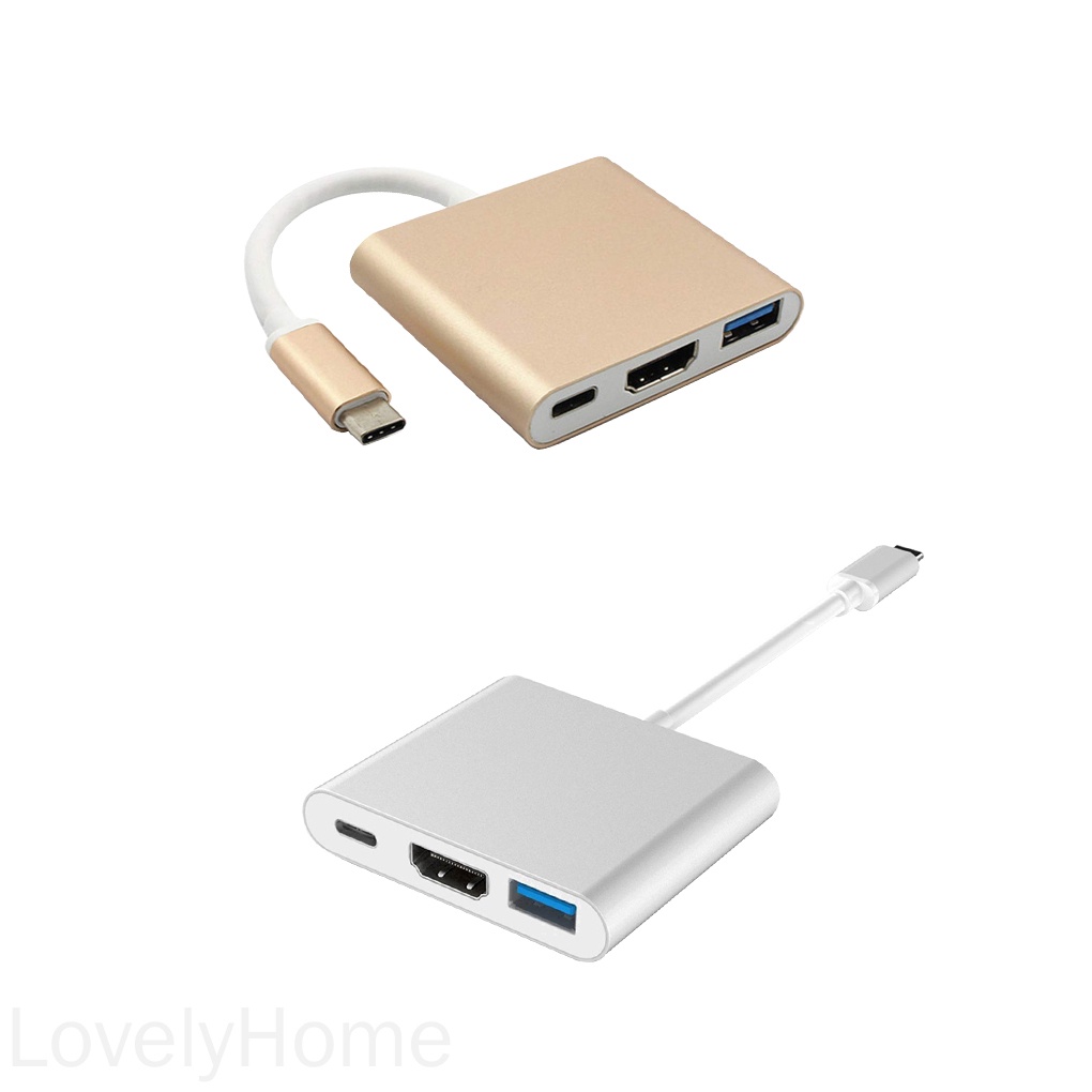 Hub Chuyển Đổi Type-C Sang Usb Hdmi-Compatible Usb 3.1 3 Trong 1