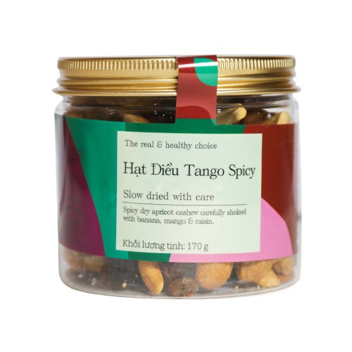 Hạt điều Tango Spicy Vinamit 170g sự lựa chọn hoàn hảo cho sức khỏe